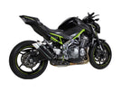 IXIL Hyperlow XL Black Dual Exit Slip-On Exhaust Kawasaki Z900 2017-19, AISI 304 stainless-steel silencer with high-temperature matt black finish, twin 50 mm round outlets and bright-polished aluminium sport end cap_1