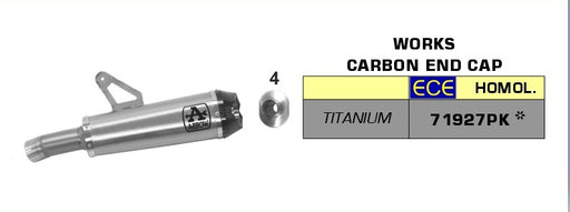 Arrow Works Titanium Silencer BMW S1000XR 2020-21 - Motorcycle Performance Store 