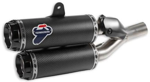 Ducati Monster 1200 S - Carbon Fibre Racing Silencer Kit 2017-21 - Motorcycle Performance Store 