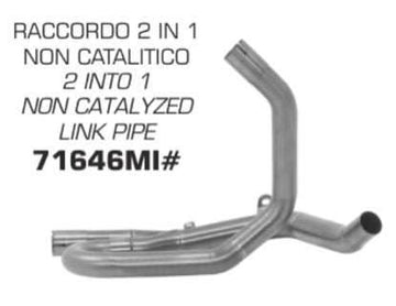 Arrow 2:1 De-cat - Suzuki SV650 2016-23 - Motorcycle Performance Store