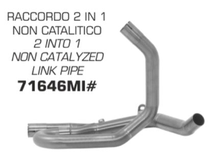 Arrow 2:1 De-cat - Suzuki SV650 2016-23 - Motorcycle Performance Store 