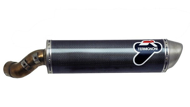 Termignoni Oval &#039;Carbon&#039; Silencer BMW F650GS 2009-15 - Motorcycle Performance Store 