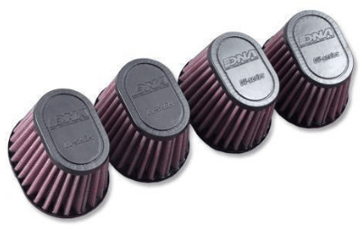 DNA OVAL RUBBER TOP 120mm Long Clamp on 54mm Set of 4 - Motorcycle Performance Store