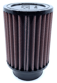 DNA ROUND RUBBER TOP AIR FILTER - 155mm Long / Clamp on 54mm