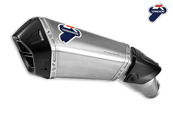 DP Homologated Low Mount Titanium Silencer Kit Ducati Hyperstrada 2013-15 - Motorcycle Performance Store