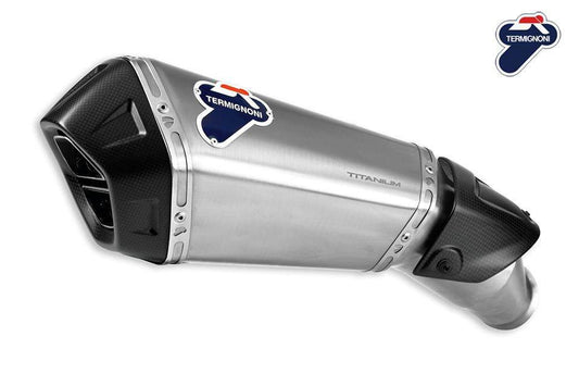 DP Homologated Low Mount Titanium Silencer Kit Ducati Hyperstrada 2013-15 - Motorcycle Performance Store