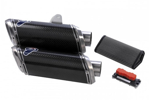 Termignoni Racing Carbon Silencer Kit Ducati Streetfighter S 2009 -11 - Motorcycle Performance Store 