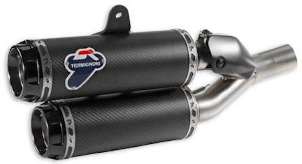 Ducati Monster 1200 S - Carbon Fibre Racing Silencer Kit 2017-21 - Motorcycle Performance Store