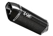 Exan Oval X-Black Carbon Silencer Aprilia RSV4 - 2009-14 - Motorcycle Performance Store 