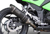 EXAN X-Black Ovale INOX Silencer - KAWASAKI NINJA 300R 2013-16