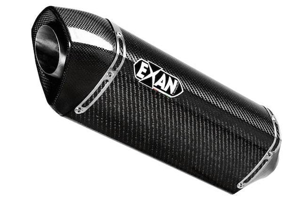Exan X-Black Ovale Exhaust - Kawasaki ZX-6R 636 2013-16 - Motorcycle Performance Store