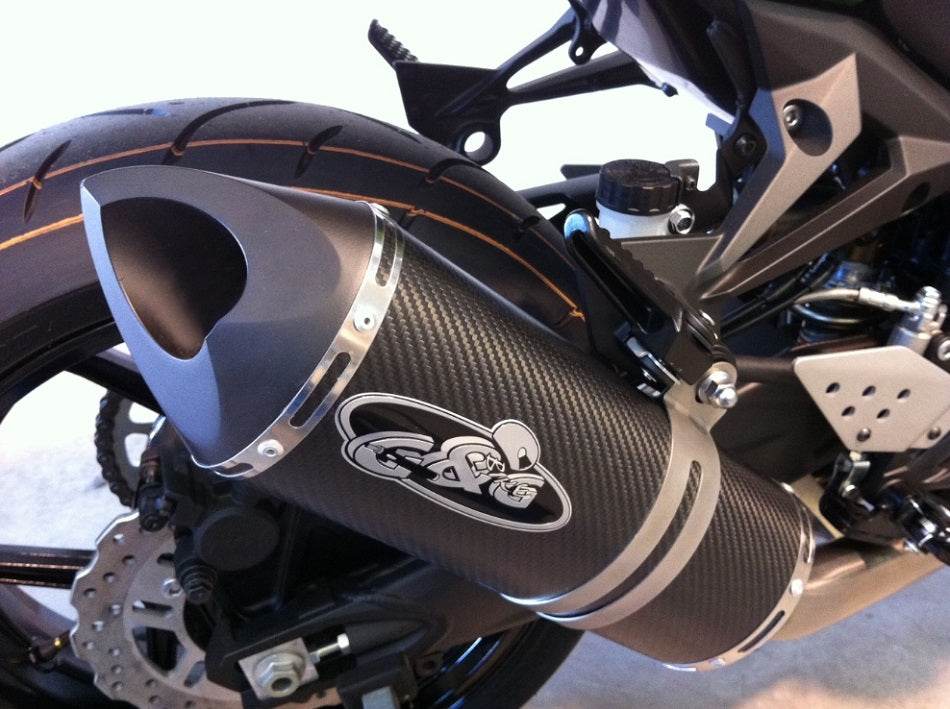 G&G Sport Black Silencer Kawasaki Z 750 2007-12 - Motorcycle Performance Store