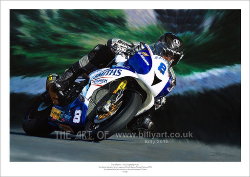 Motorcycle Memoribilia - Guy Martin Smiths Triumph 2015 Isle of Man TT - Motorcycle Performance Store 