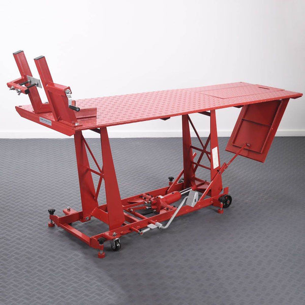Hydraulic Workshop Bike Lift Table 400kg capacity - Motorcycle Performance Store