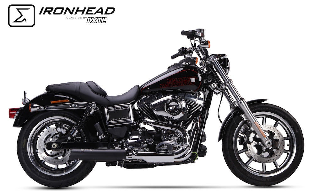 IRONHEAD HC1-2B Black Silencer - Harley Davidson Dyna Low Rider 2014-16