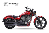 Ironhead HC1-2C Dual Silencers - VICTORY VEGAS / HAMMER 2006-16 - Motorcycle Performance Store