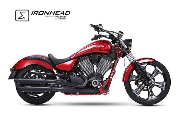 Ironhead HC1-2C Dual Silencers - VICTORY VEGAS / HAMMER 2006-16 - Motorcycle Performance Store