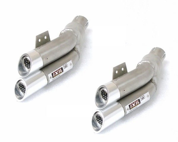 IXIL Hyperlow Pair of Dual Exit Silencers Kawasaki Z1000 2010-20 - Motorcycle Performance Store 