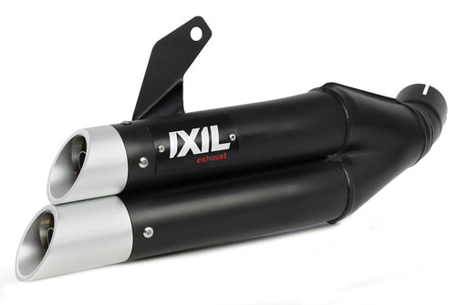 IXIL Hyperlow XL Black Dual Exit Silencer - Suzuki GSF Bandit 1250 2007-16 - Motorcycle Performance Store 