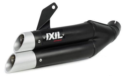 IXIL Hyperlow XL Black Dual Exit Silencer KTM Duke 390  2017-20 - Motorcycle Performance Store 