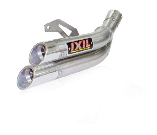 IXIL Hyperlow XL Dual Exit Silencer Kawasaki Z 750 2007-12 - Motorcycle Performance Store 