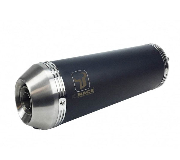 IXRACE Pure Black 2 into 1 Silencer KAWASAKI ZZR 1400 2008-11 - Motorcycle Performance Store