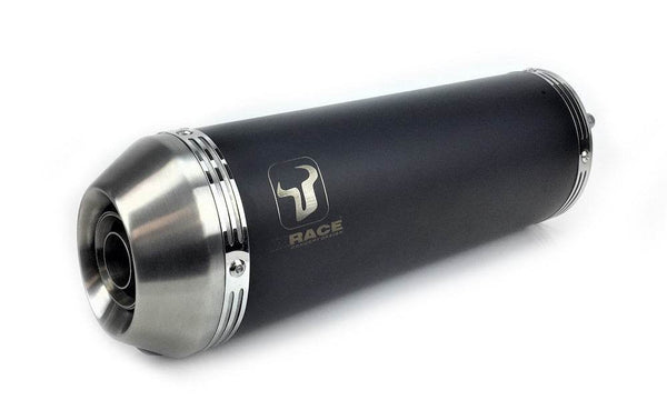 IXRACE Pure Black Pair of Silencers KAWASAKI ZZR 1400 2012-16 - Motorcycle Performance Store