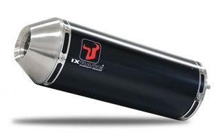 IXRACE Pure Black Silencer Pair SUZUKI GSX 1300 R HAYABUSA 2008-16 - Motorcycle Performance Store