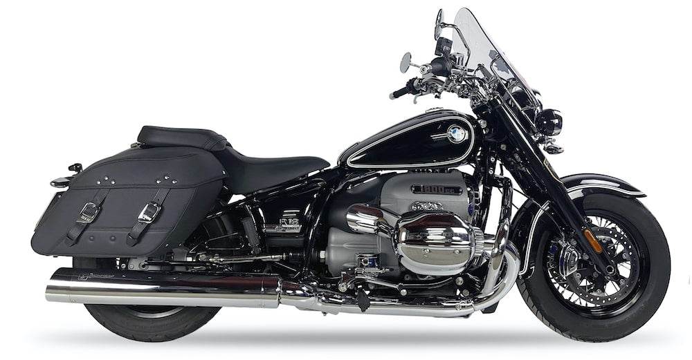 Ironhead HC2-1C Round Chrome Silencers - BMW R18 2020-23 - Motorcycle Performance Store