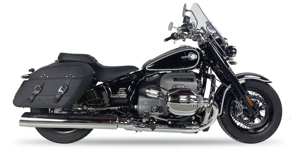 Ironhead HC2-1C Round Chrome Silencers - BMW R18 2020-23 - Motorcycle Performance Store