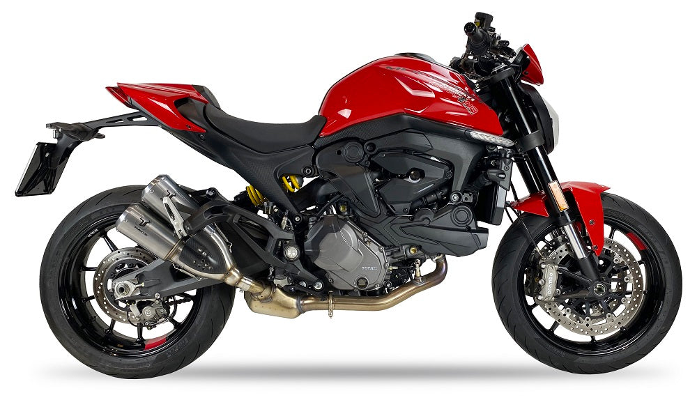 IXRACE MK2 Dual Inox Silencers - Ducati Monster 937 2021-24