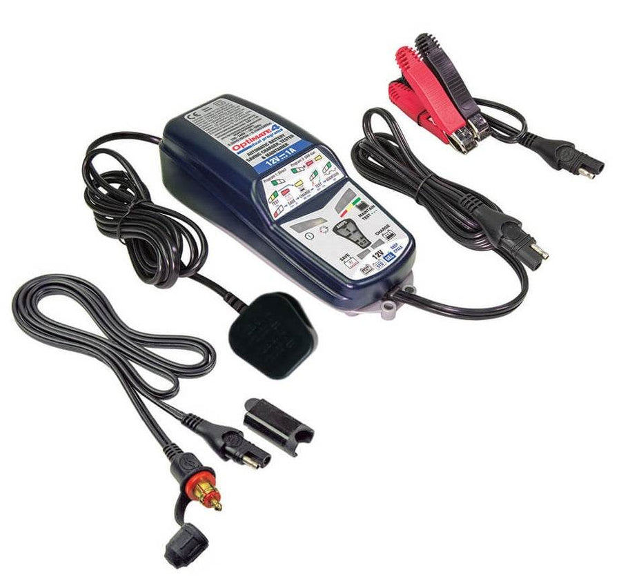 OptiMate 4 Can-Bus 12V Battery Charger / 02 Lead - Motorcycle Performance Store