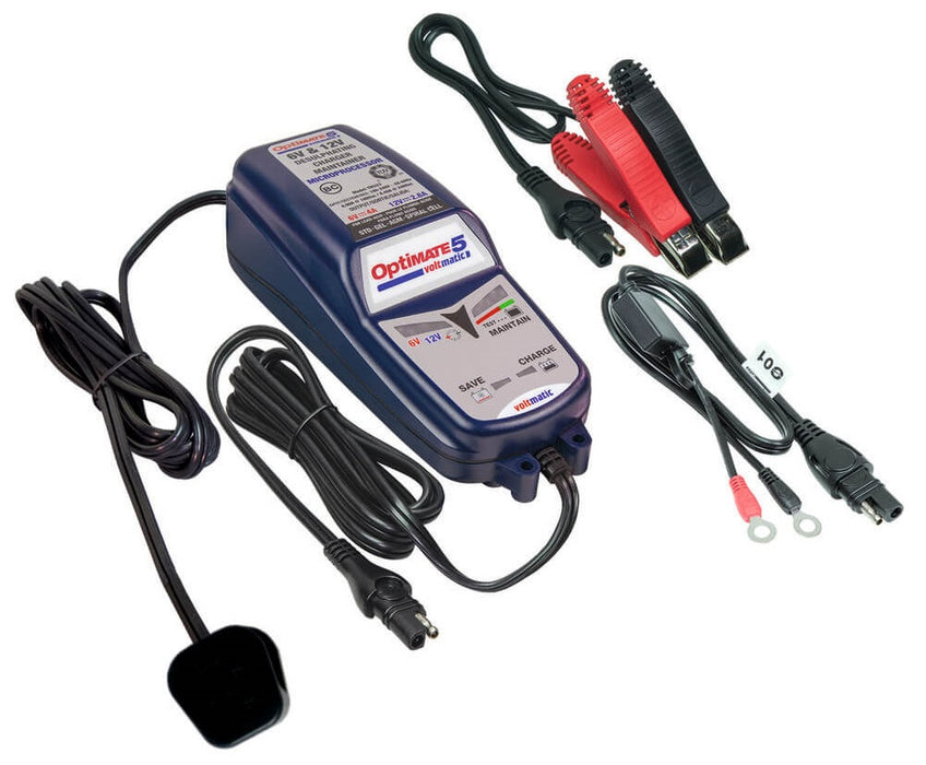 OptiMate 5 Voltmatic 6/12V Battery Charger — Motorcycle Performance Store