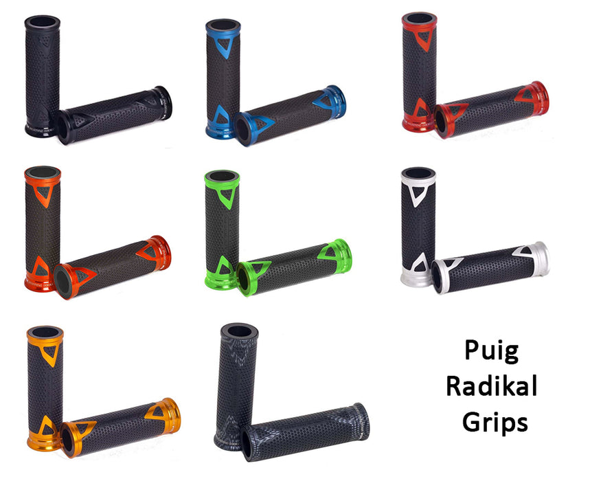 PUIG 22mm Handlebar Grips - Radikal - Motorcycle Performance Store 