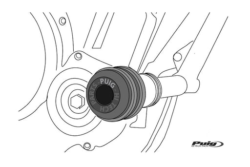 Puig 2.0 Vintage Frame Sliders - Yamaha YZF-R7 2022 - Motorcycle Performance Store 