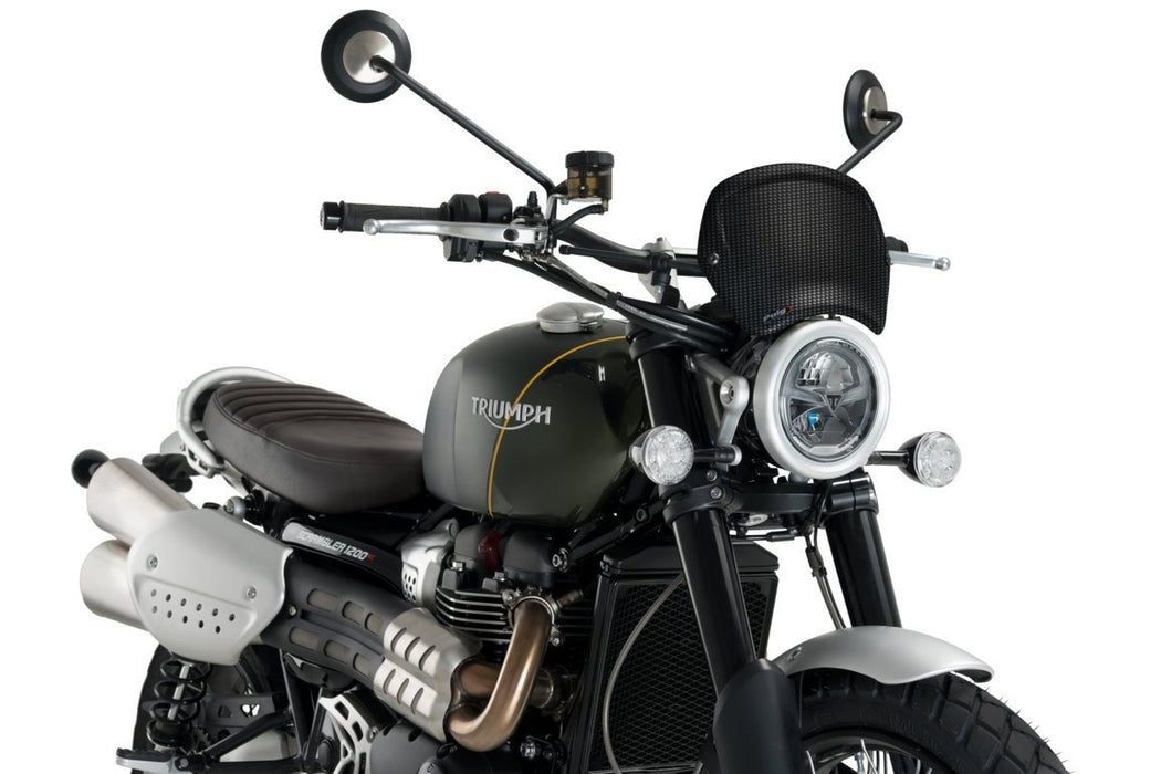 PUIG Frontal Plate -  Triumph Scrambler 1200XC 2019-21 - Motorcycle Performance Store 