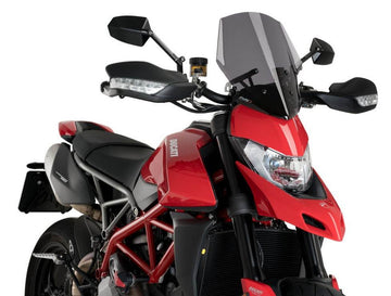 Puig Light smoke Sport Screen Ducati Hypermotard 950 / SP / RVE 2019-25 - Motorcycle Performance Store