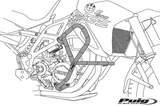 Puig Engine Guards - Honda Africa Twin CRF1100L 2020 - Motorcycle Performance Store 