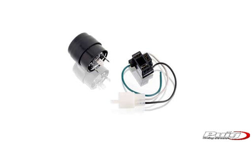 PUIG 3 PIN FLASHER RELAY FOR LEDS BLACK - Motorcycle Performance Store 