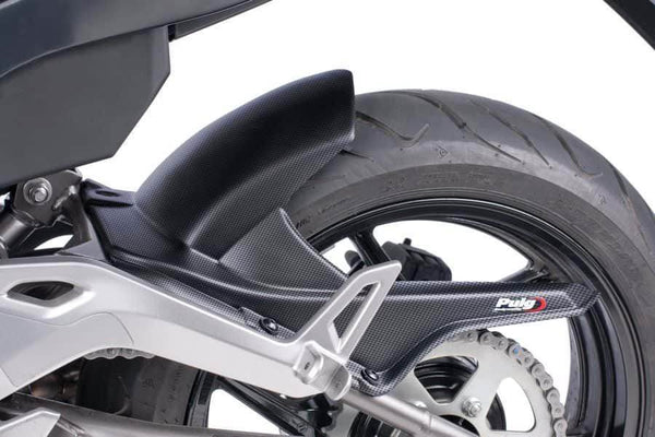 Puig Carbon Look Rear Hugger - Kawasaki ER6-N / F 2012-16 - Motorcycle Performance Store