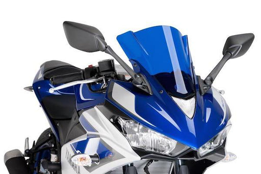 PUIG Racing Screen for Yamaha YZF-R3 2015-18 - Motorcycle Performance Store 