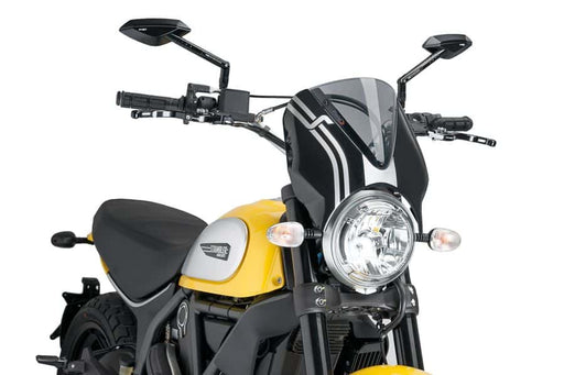 Puig Retrovision Screen Ducati Scrambler (all models) 2015-23 - Motorcycle Performance Store 