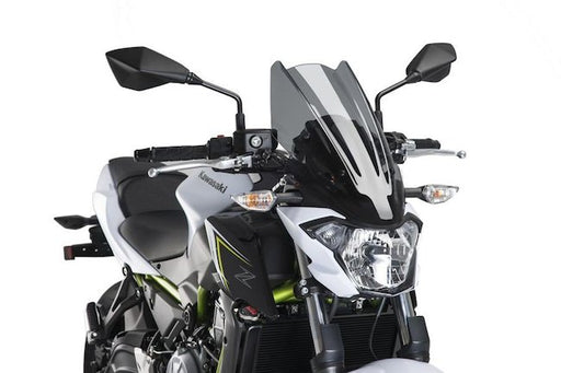 Puig Naked New Generation Touring Screen Kawasaki Z650 - 2017-19 - Motorcycle Performance Store 