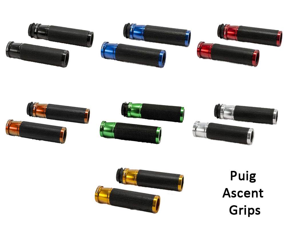 PUIG 22mm Handlebar Grips - Ascent - Motorcycle Performance Store