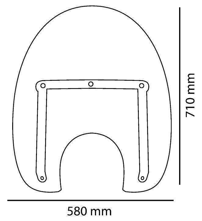 PUIG AMERICA III Universal Screen - Motorcycle Performance Store
