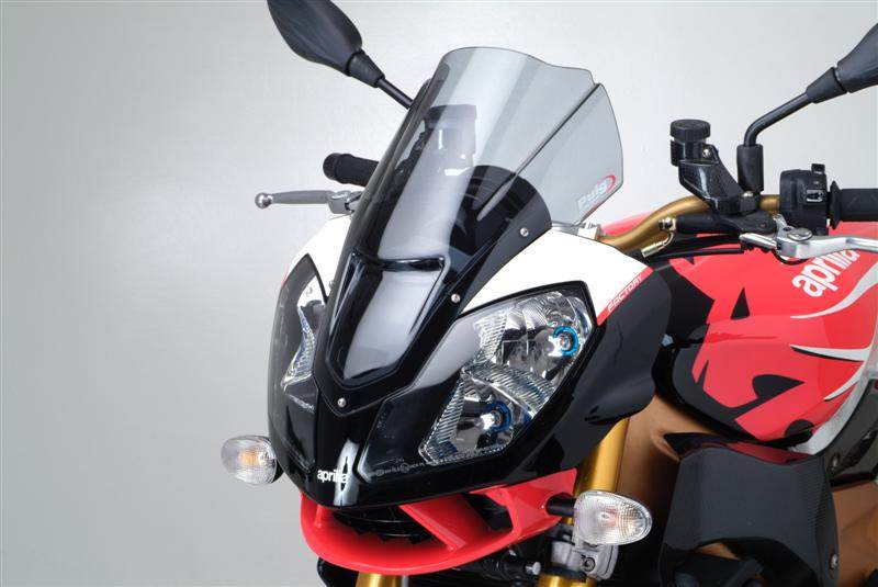PUIG Black Racing Screen APRILIA Tuono 1000R 2006-10 - Motorcycle Performance Store