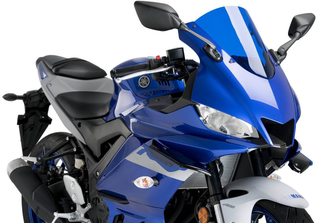 PUIG Downforce Side Spoilers Yamaha YZF-R3 2019-23 - Motorcycle Performance Store