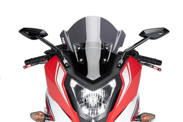 PUIG Light Smoke Z Racing Screen Honda CBR650F 2014-18 - Motorcycle Performance Store