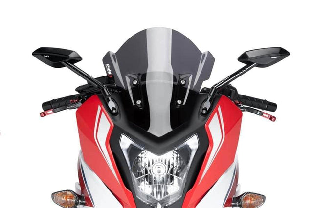 PUIG Light Smoke Z Racing Screen Honda CBR650F 2014-18 - Motorcycle Performance Store