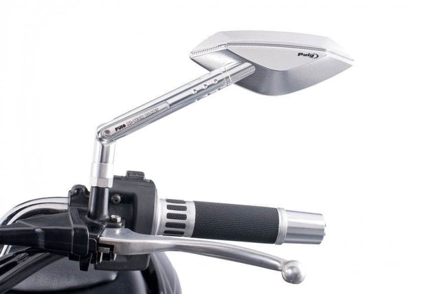 PUIG Mirrors - HI-TECH 2 Silver - Various Fitments - Motorcycle Performance Store